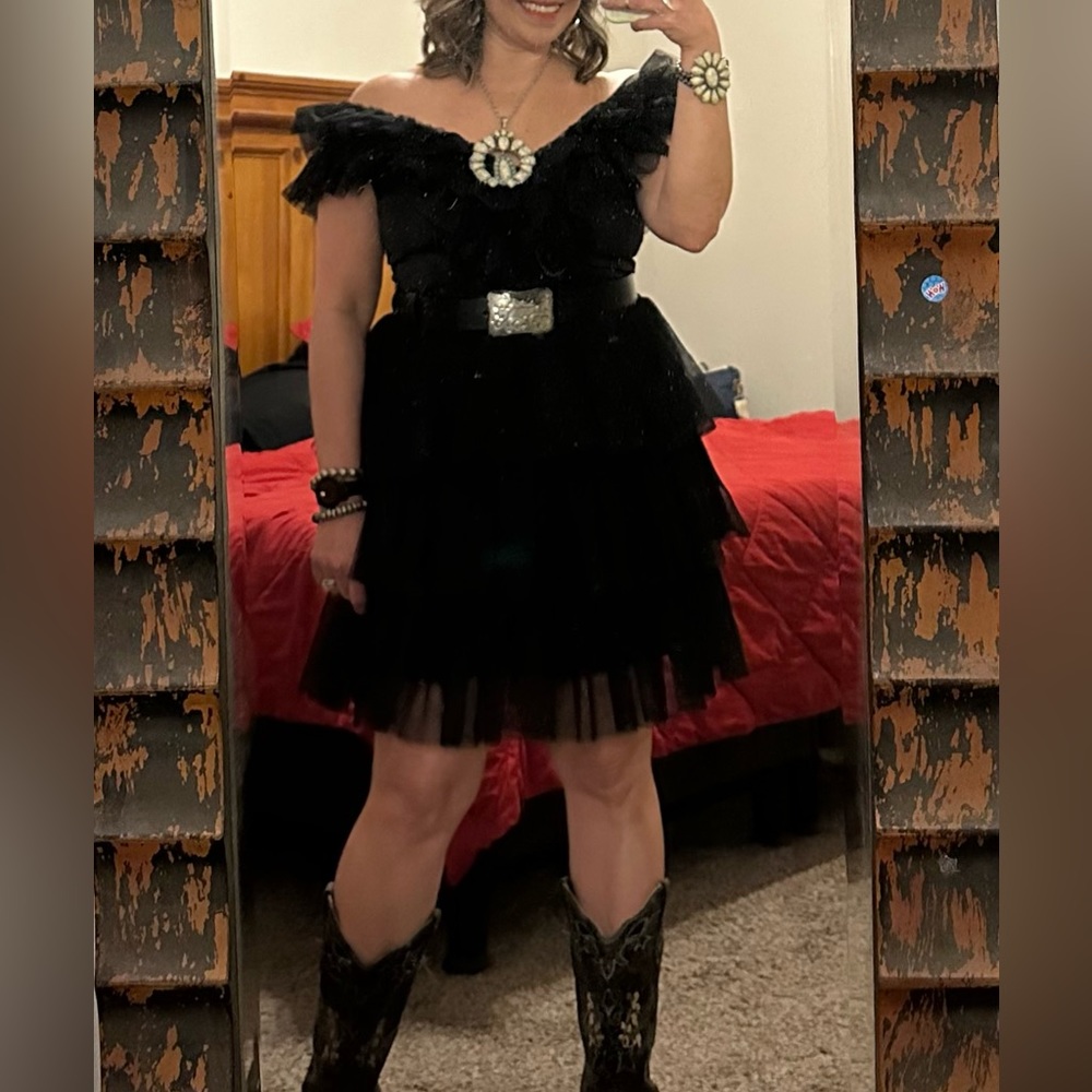 The Marsha Ruffle Organza Minidress by Southern Fried Chics
